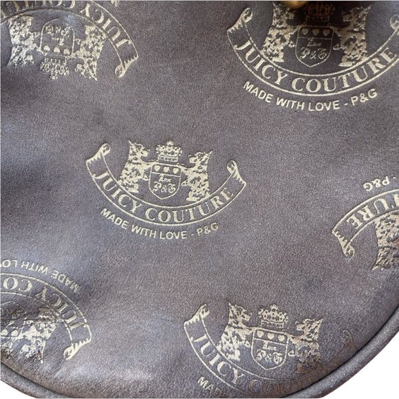 Juicy Couture Mini Round Logo Bag With Heart Charm Chain and Rhinestone strap - Picture 5 of 10